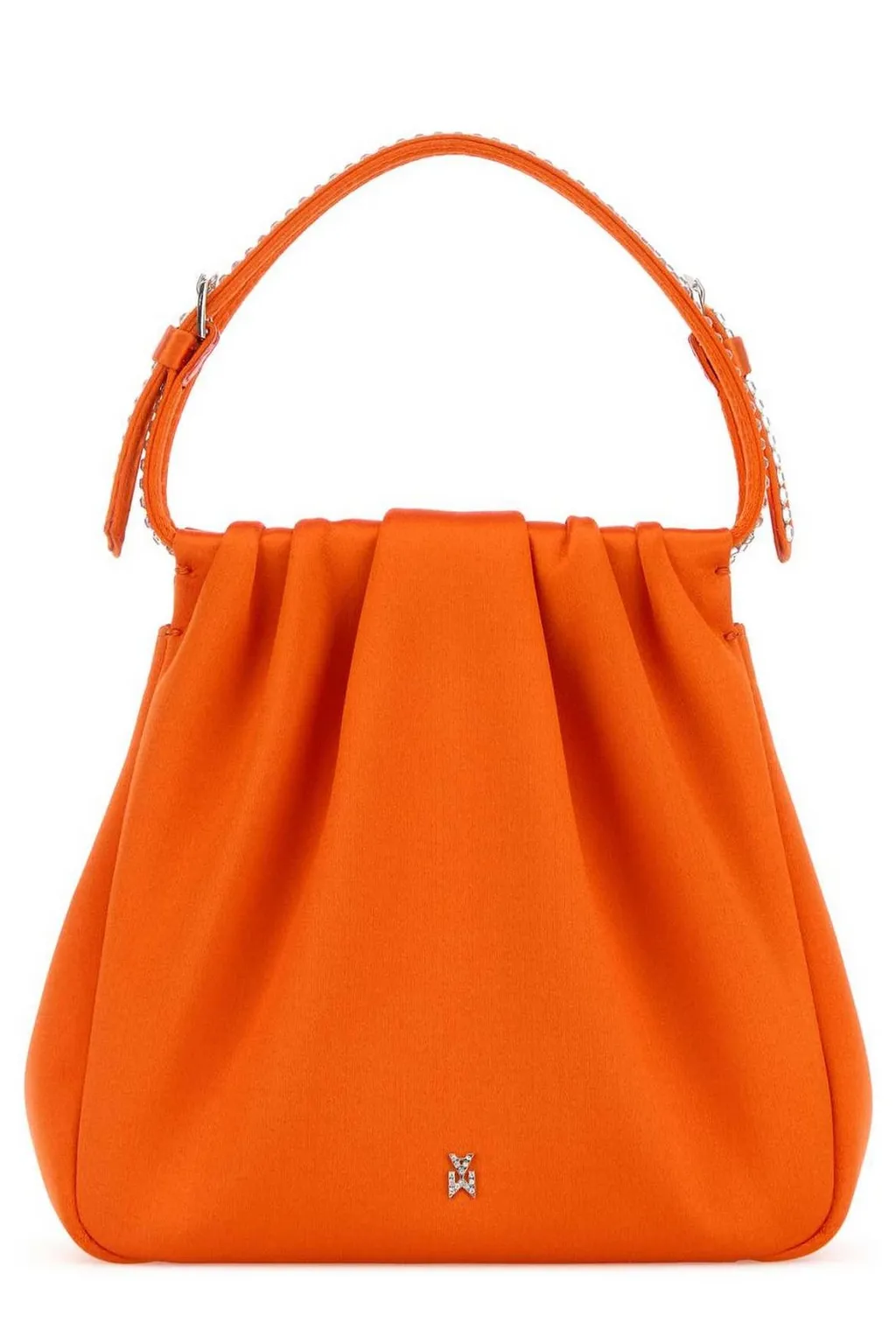 Amina Muaddi Vittoria Embellished Satin Tote Bag