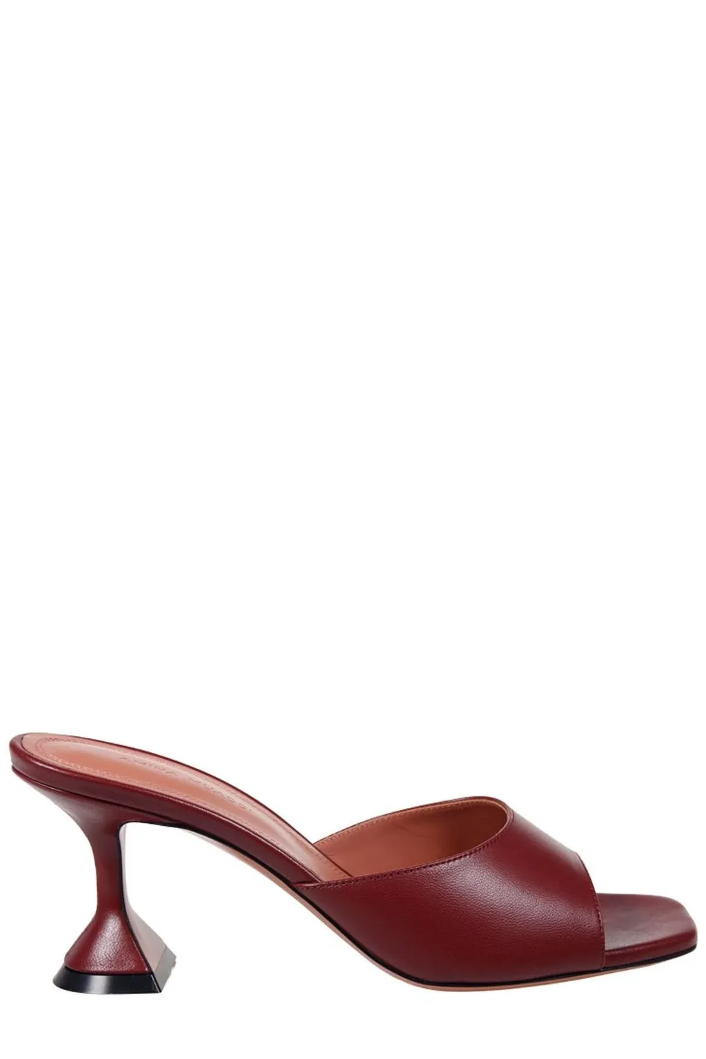 Amina Muaddi Square Toe Heeled Sandals
