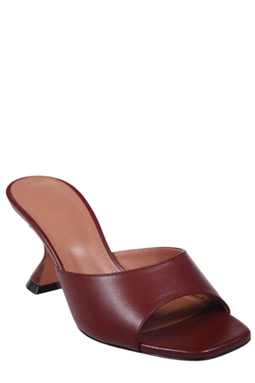 Amina Muaddi Square Toe Heeled Sandals