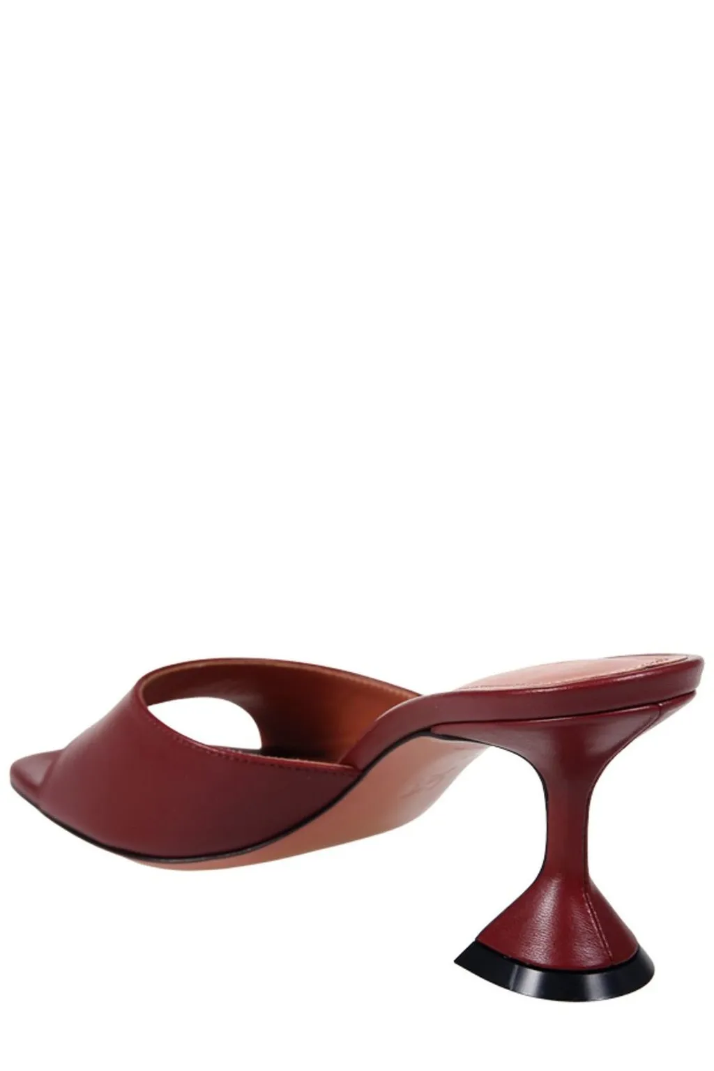 Amina Muaddi Square Toe Heeled Sandals