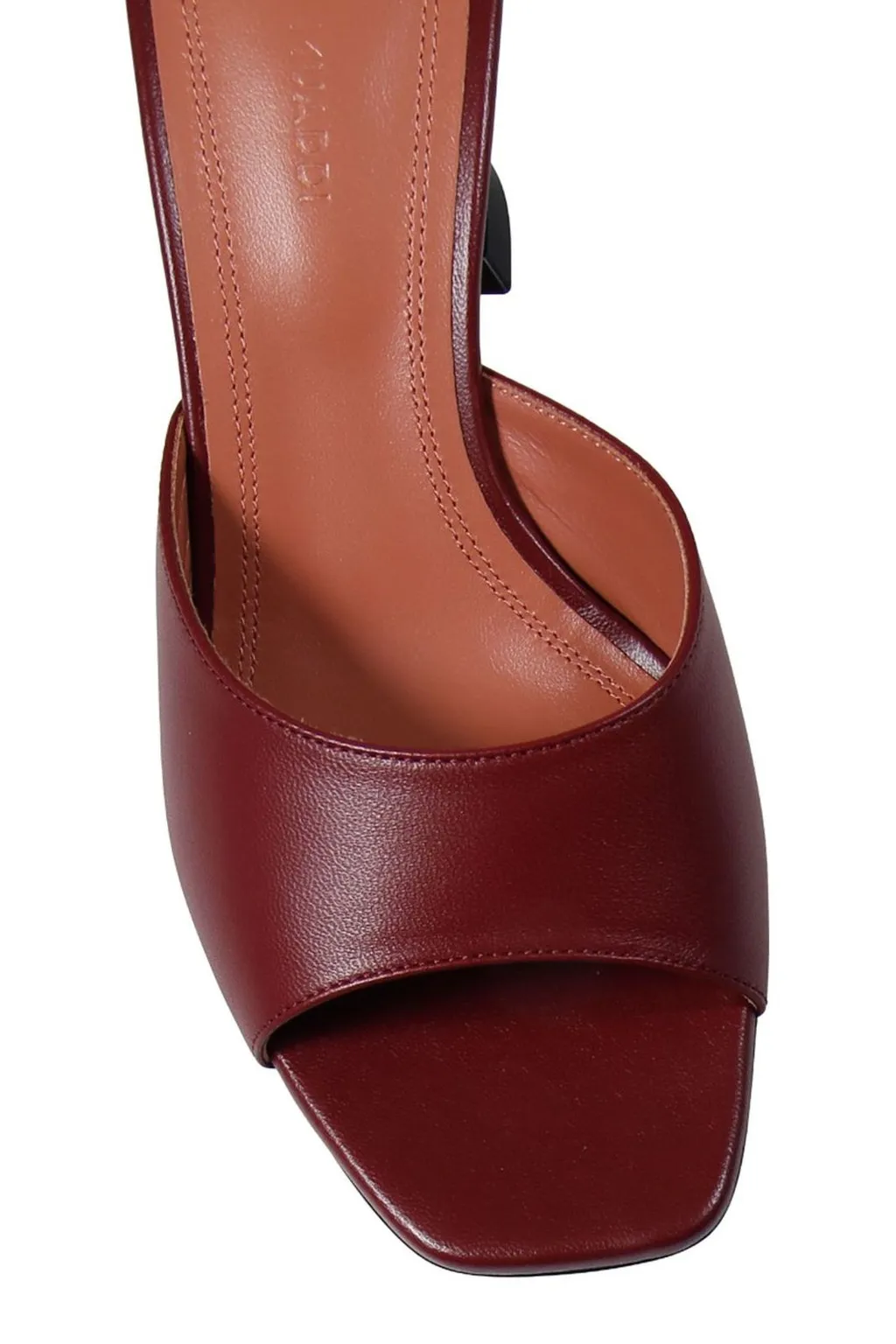 Amina Muaddi Square Toe Heeled Sandals