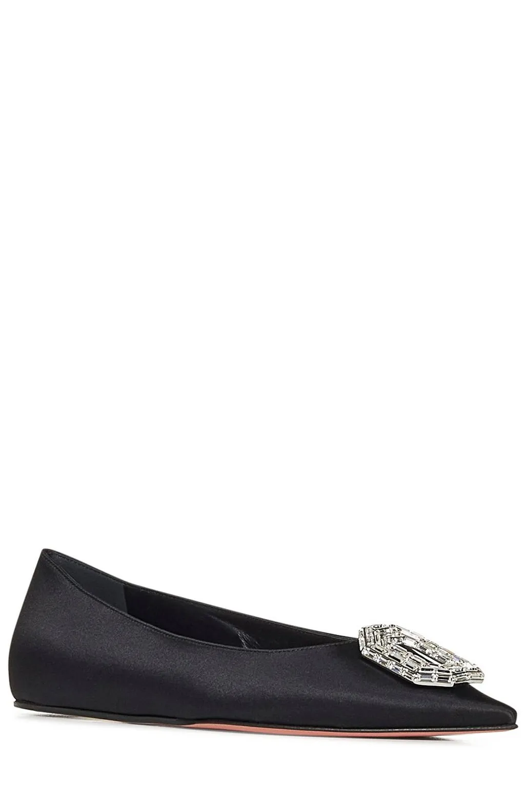 Amina Muaddi Camelia Embellished Flat Ballets
