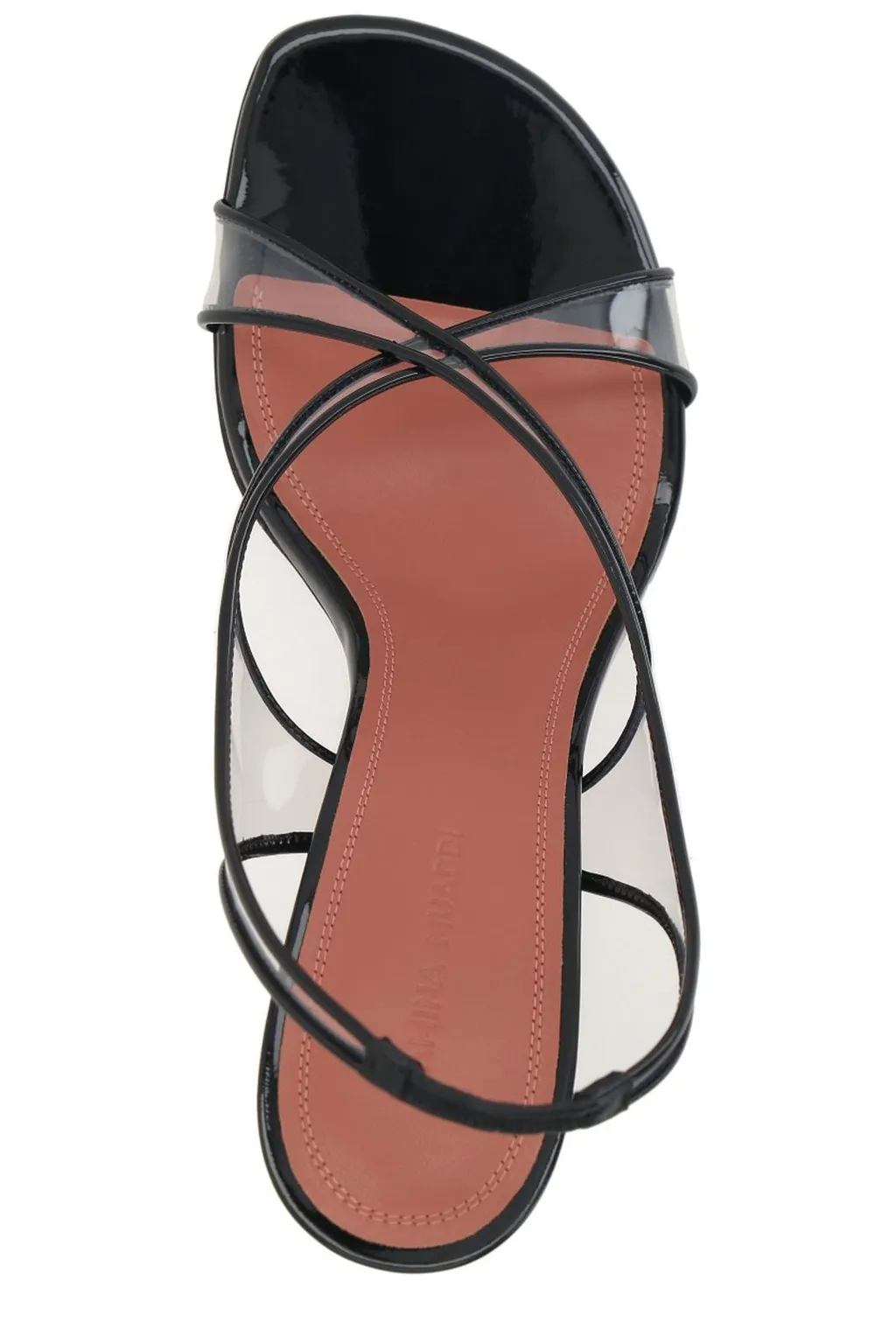 Amina Muaddi Lena Crossover Strap Sandals