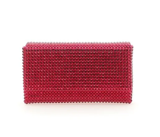 Amina Muaddi Paloma Embellished Chain-Linked Clutch Bag