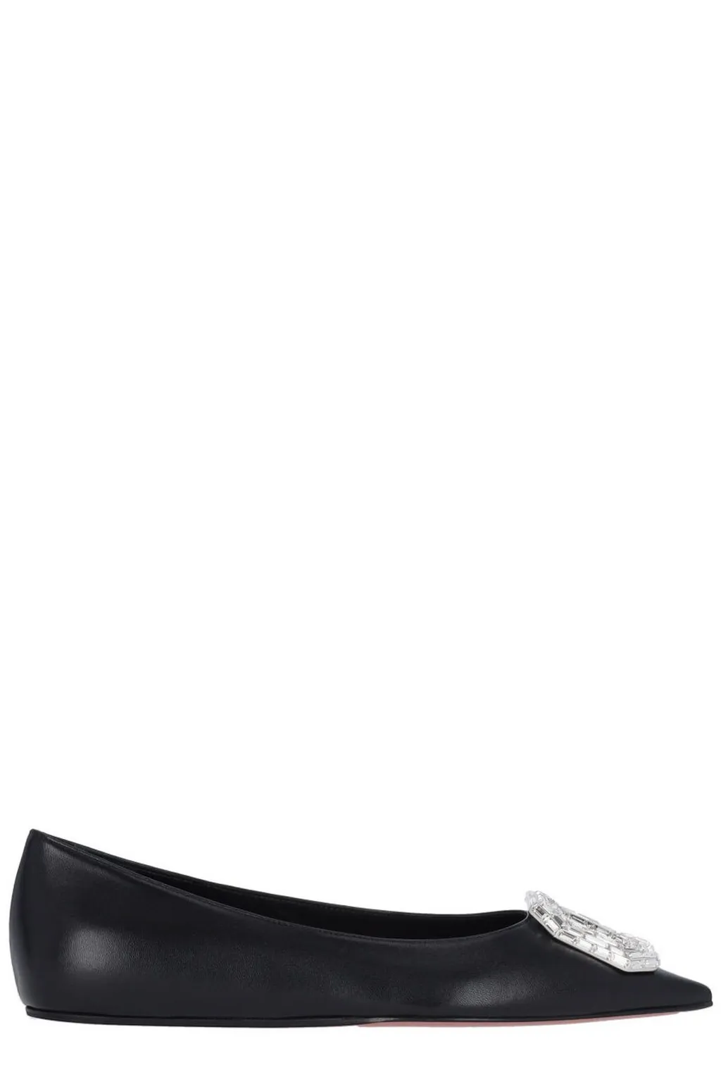 Amina Muaddi Camelia Pointed Toe Ballet Flats