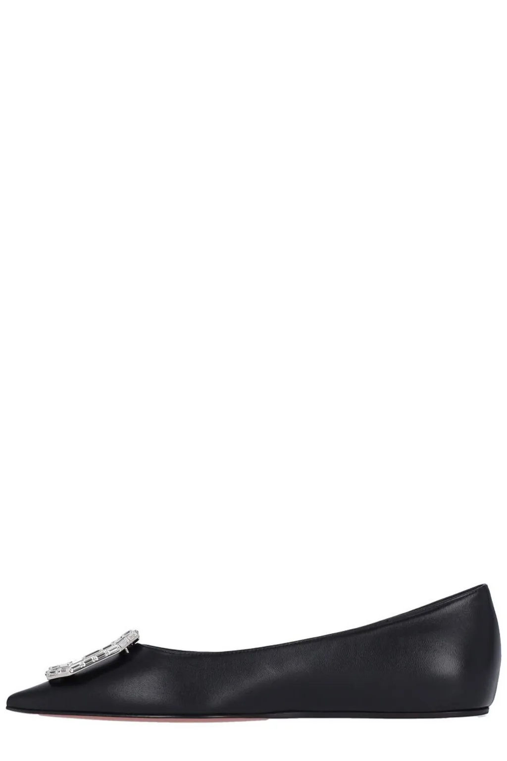 Amina Muaddi Camelia Pointed Toe Ballet Flats