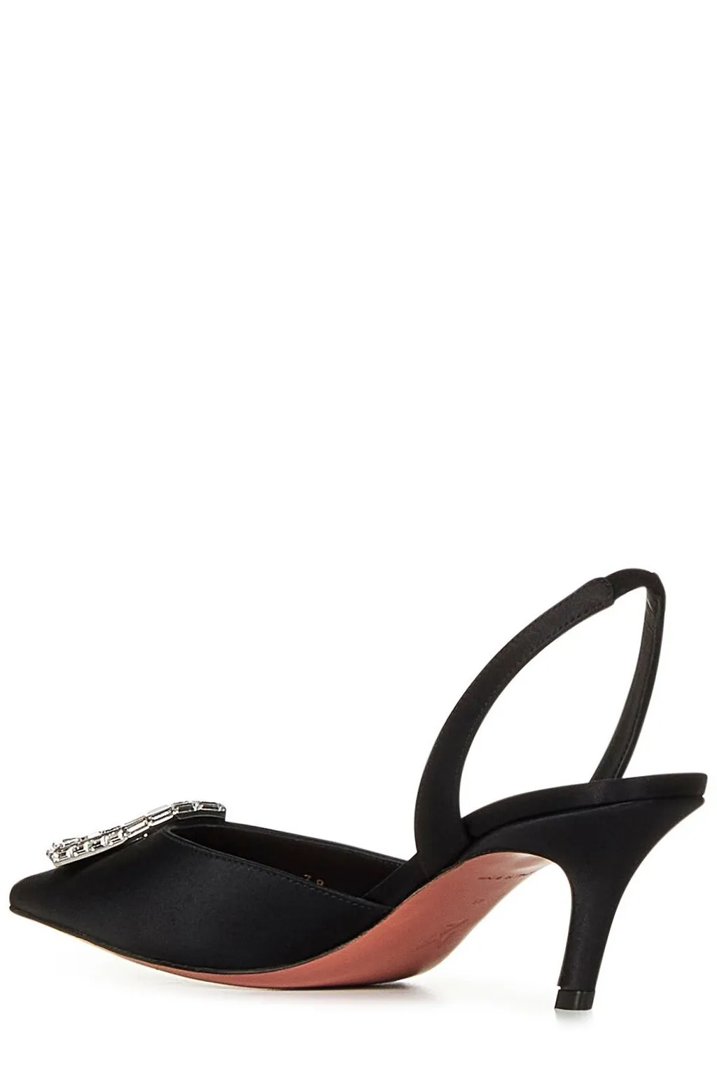 Amina Muaddi Embellished Pointed Toe Pumps