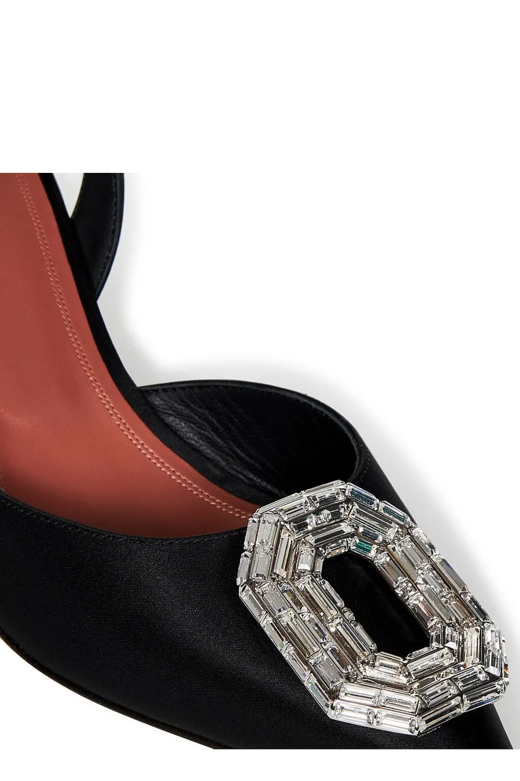 Amina Muaddi Embellished Pointed Toe Pumps