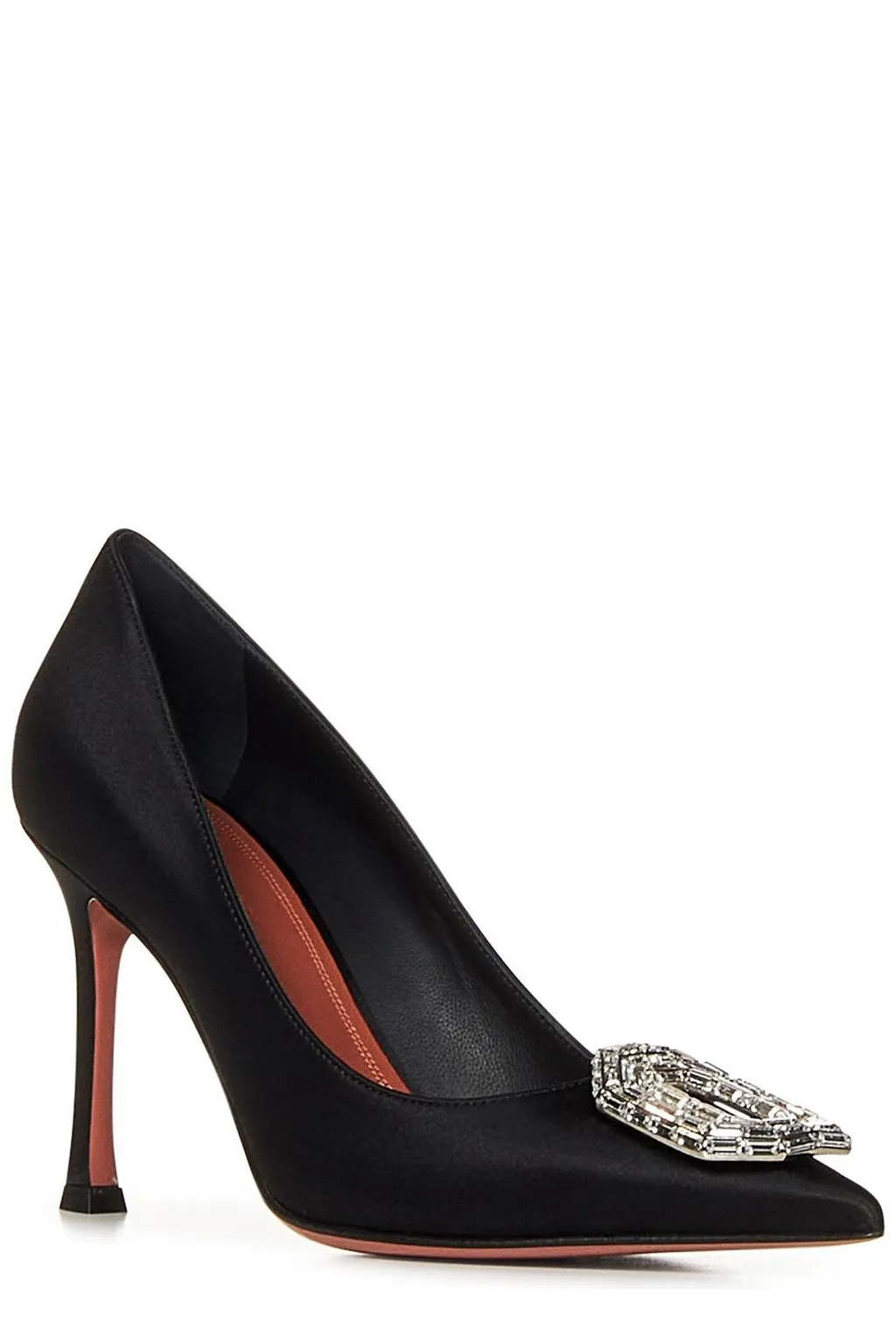 Amina Muaddi Embellished Pointed-Toe Pumps