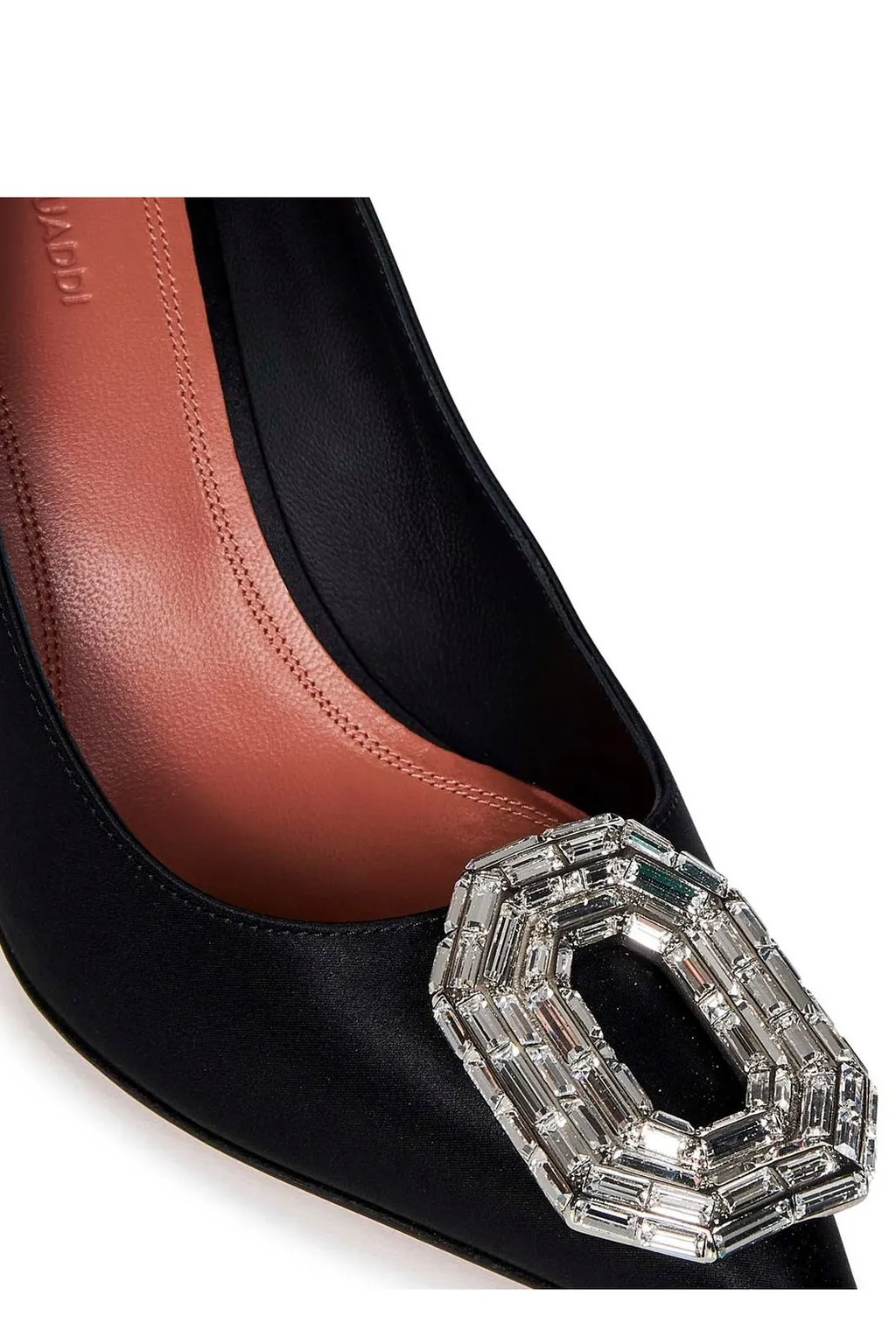 Amina Muaddi Embellished Pointed-Toe Pumps