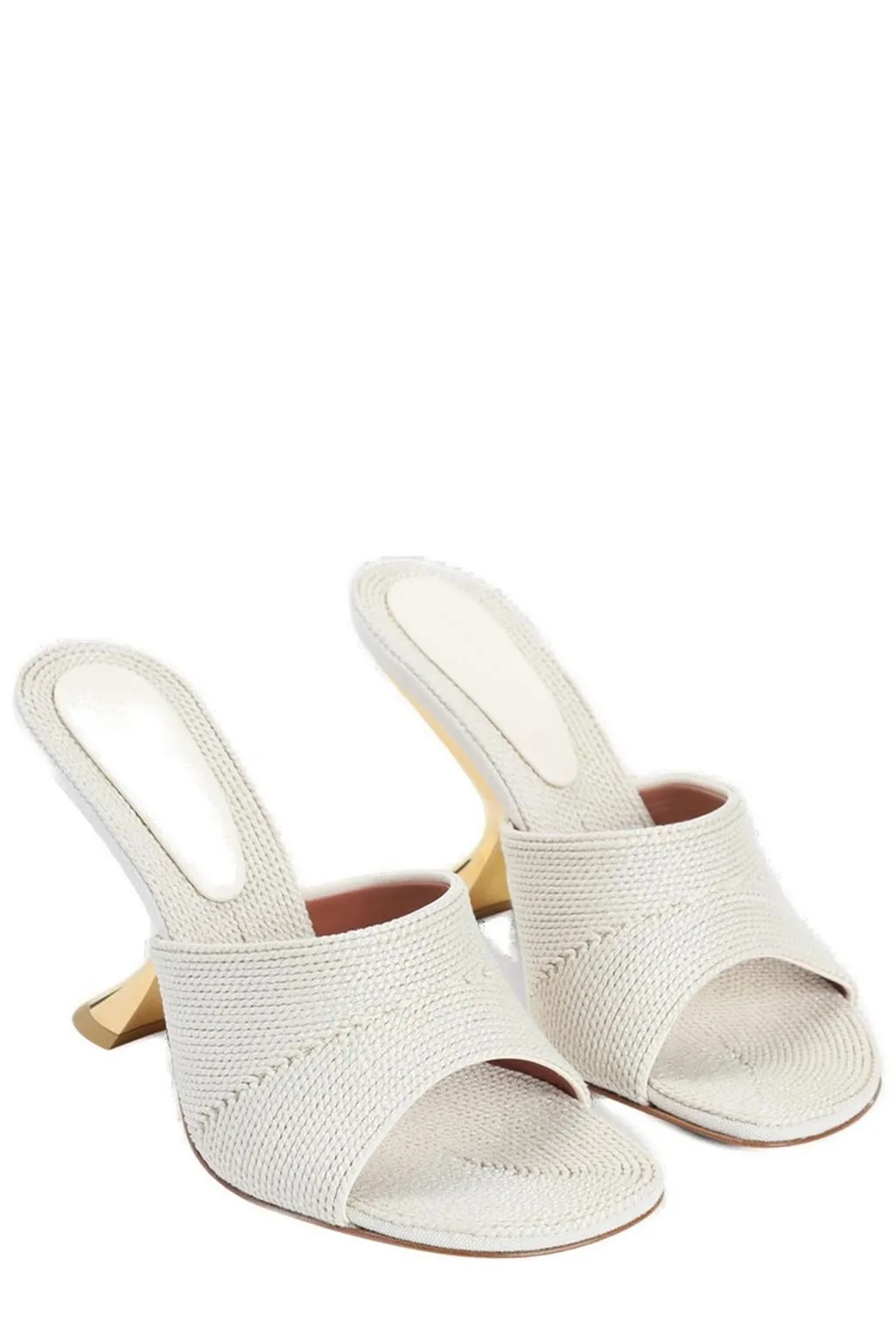 Amina Muaddi Taylor Woven Slippers
