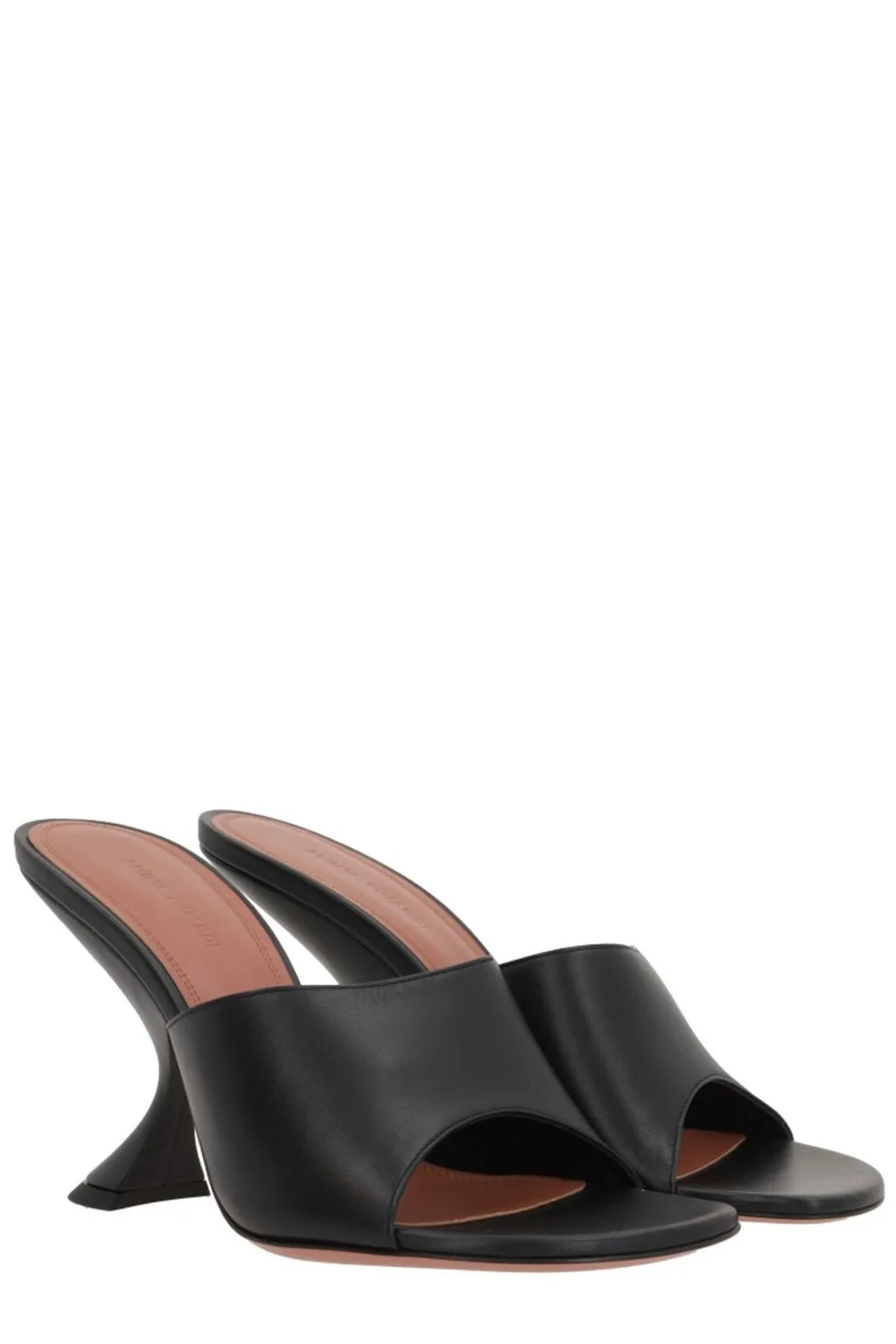 Amina Muaddi Lupita Sculpted Heel Sandals