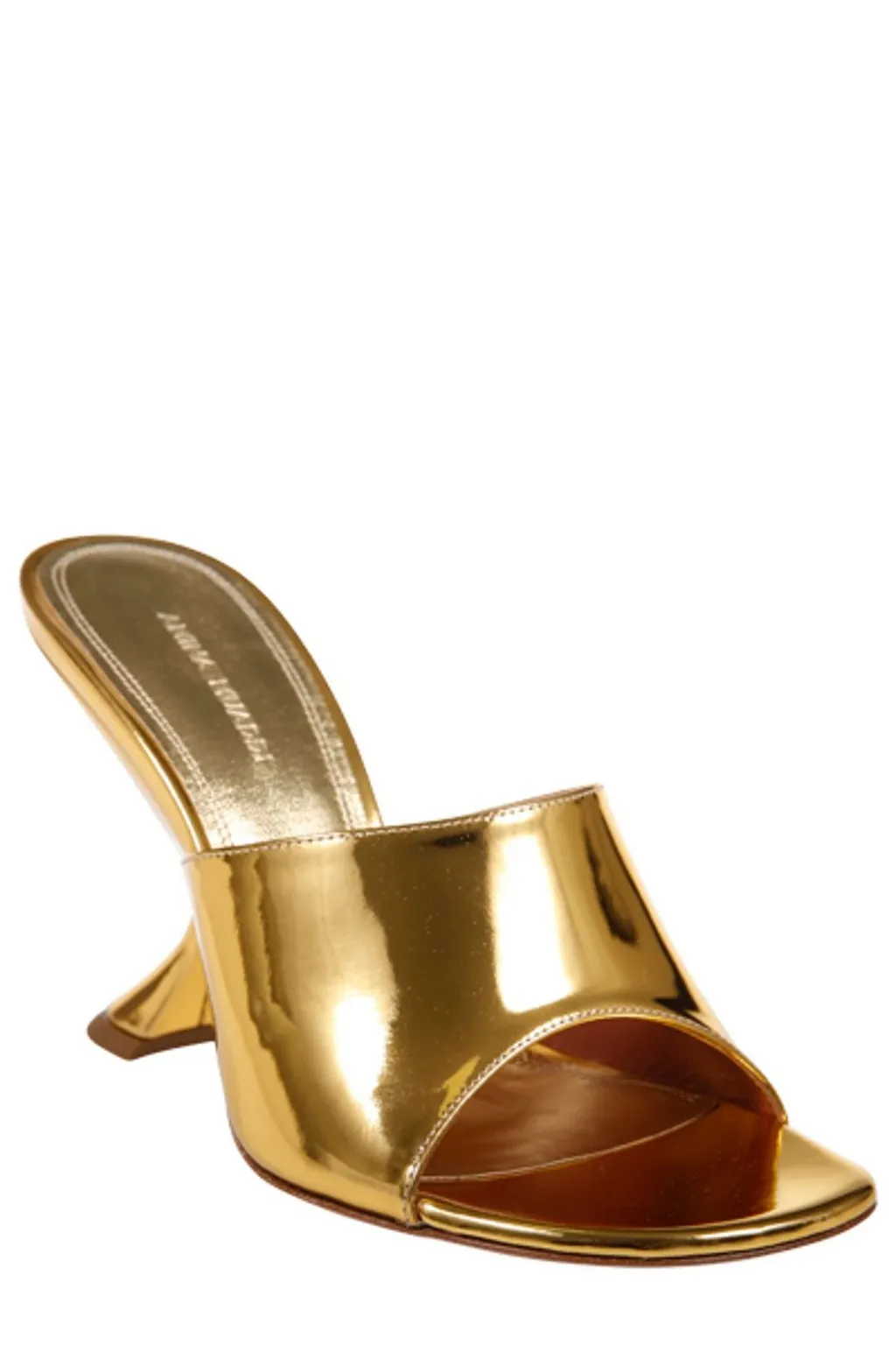 Amina Muaddi Lupita Sculpted Heel Sandals