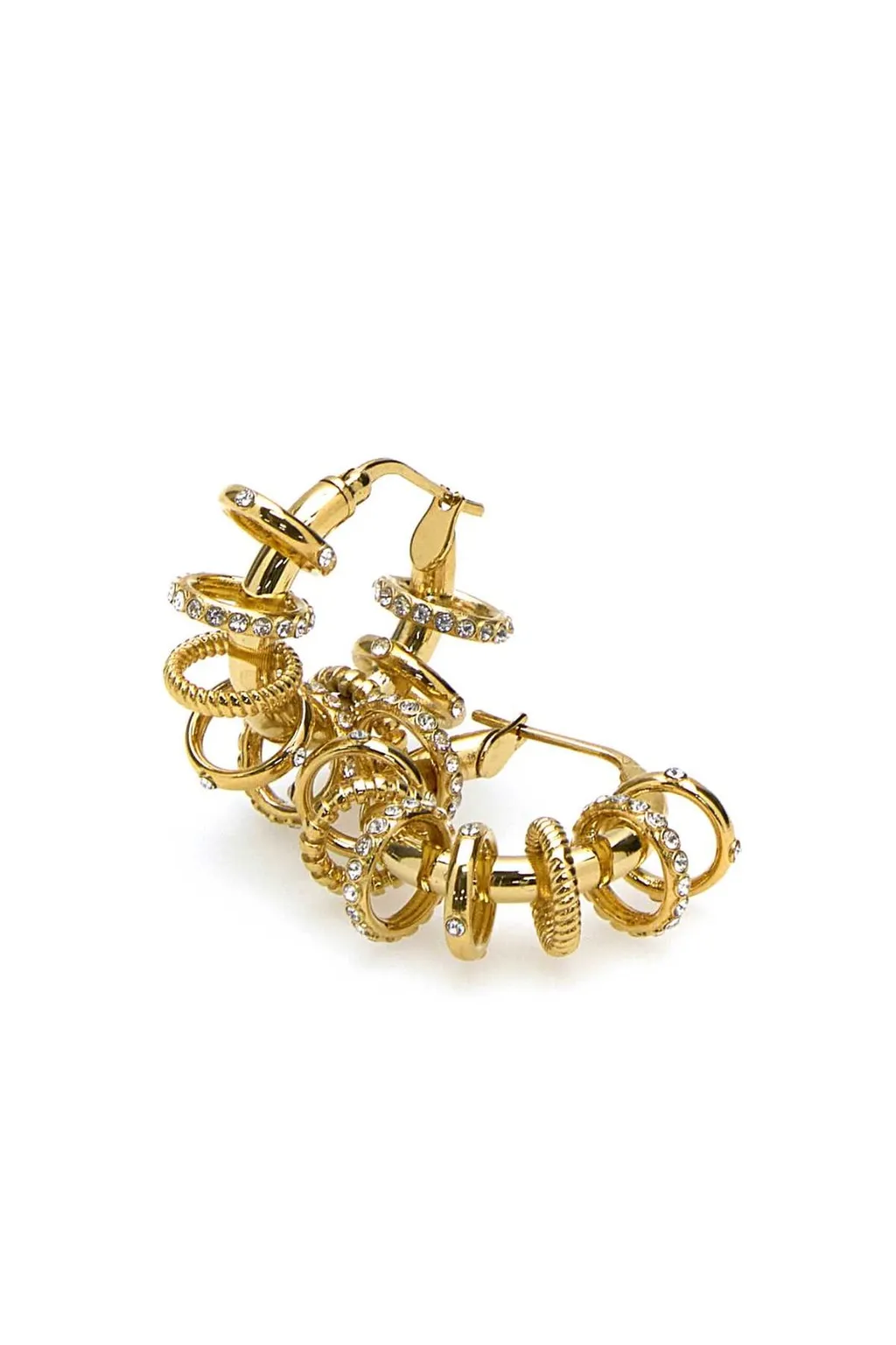 Amina Muaddi Embellished Hoop Earrings