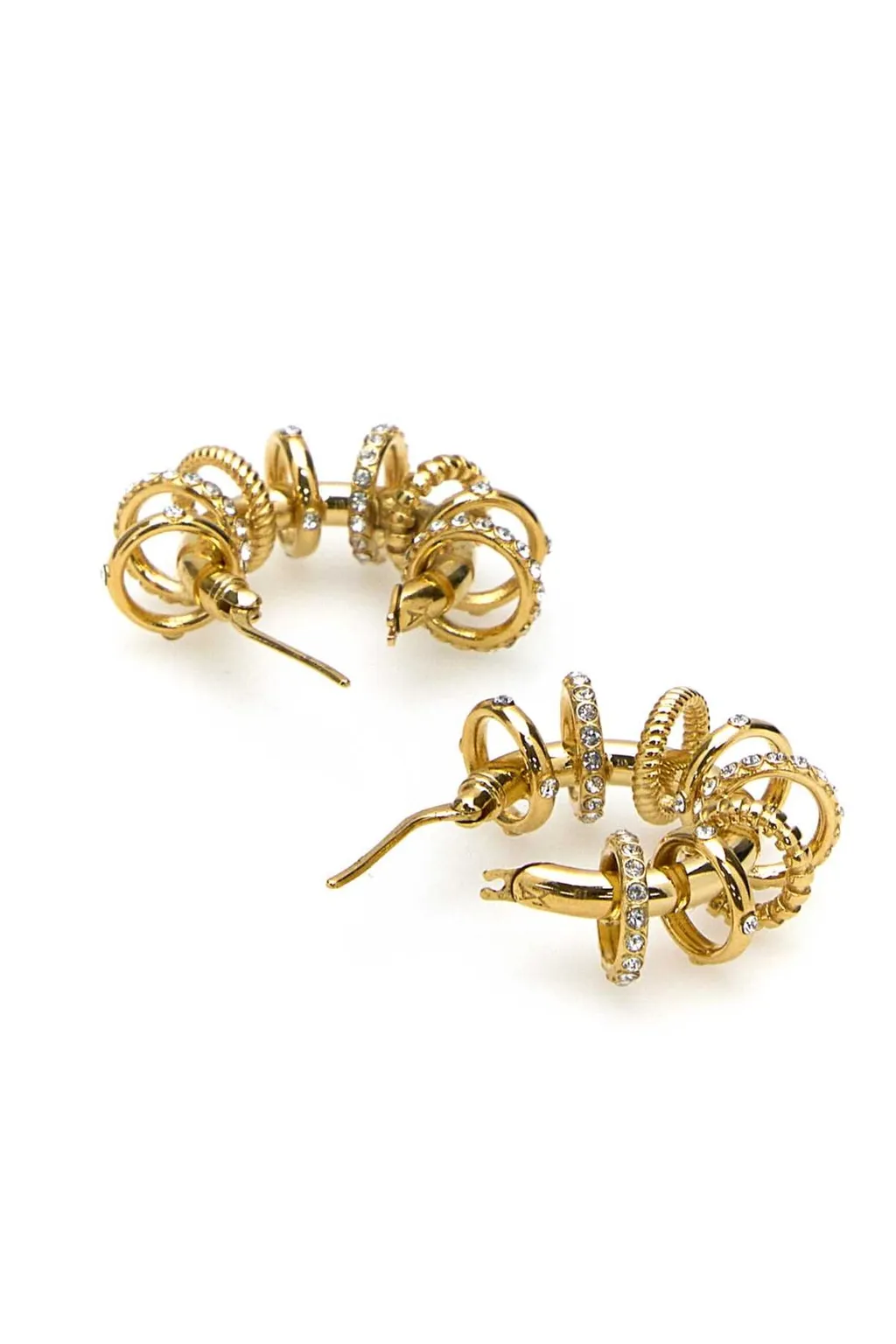 Amina Muaddi Embellished Hoop Earrings