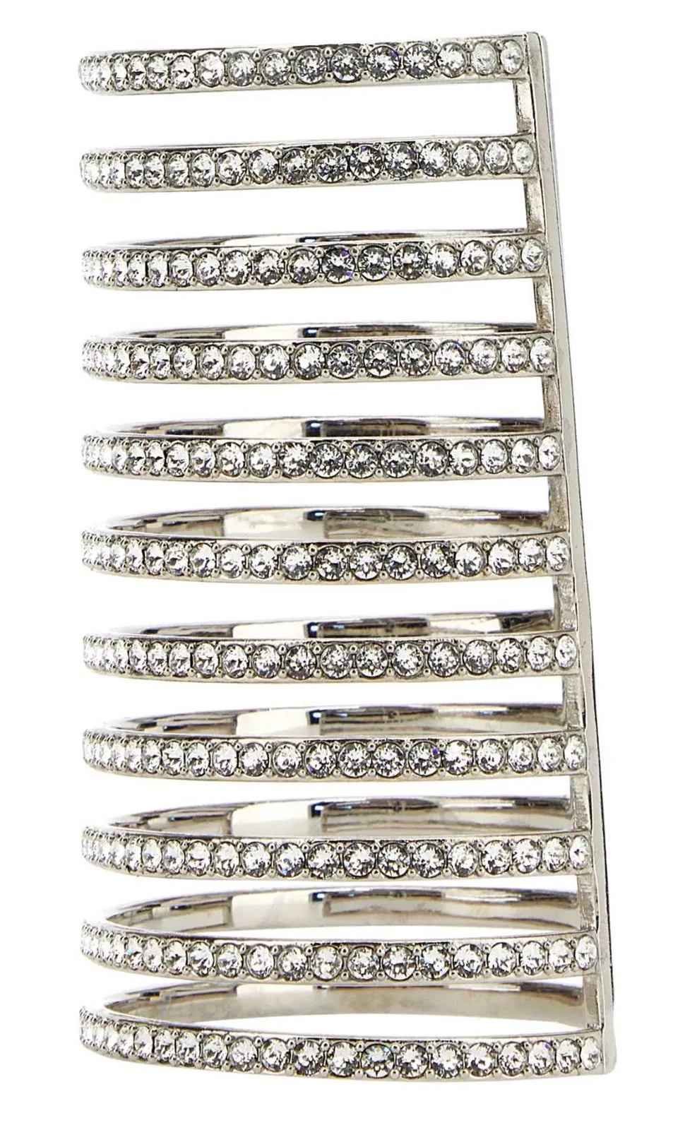 Amina Muaddi Vittoria Open-Cuff Bracelet
