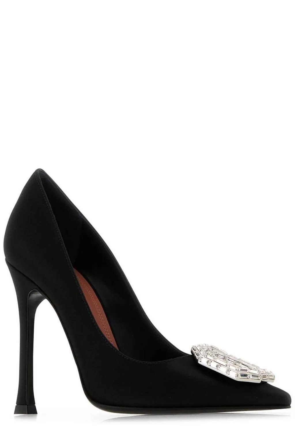 Amina Muaddi Camelia Embellished Pointed Toe Pumps