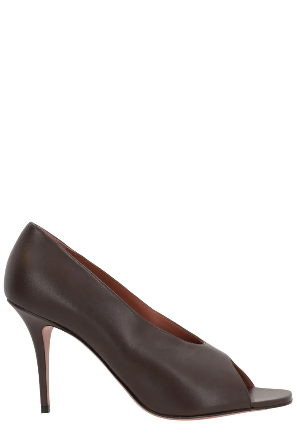 Amina Muaddi Julianne Peep Toe Pumps