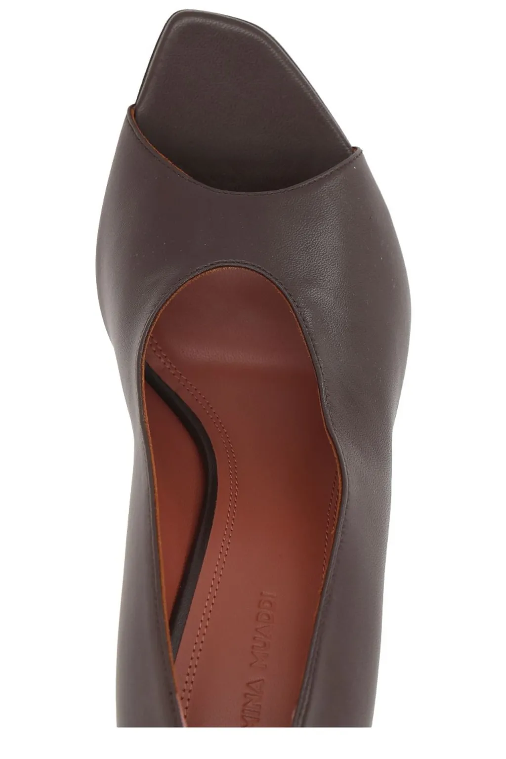 Amina Muaddi Julianne Peep Toe Pumps