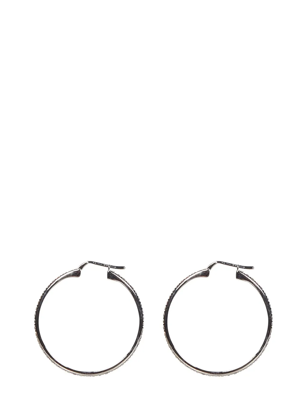 Amina Muaddi Rih Hoop Embellished Big Earrings