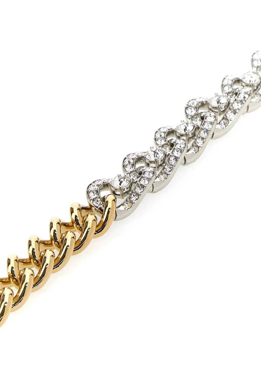 Amina Muaddi Matthew Embellished Polished Finished Choker Necklace