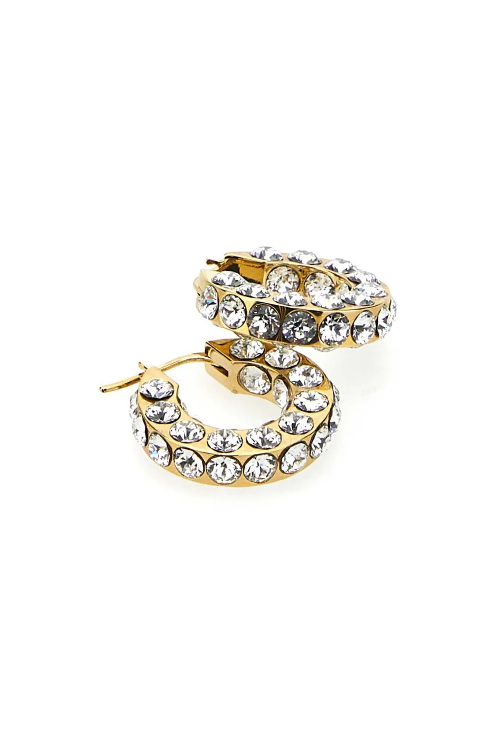 Amina Muaddi Jahleel Embellished Hoop Earrings
