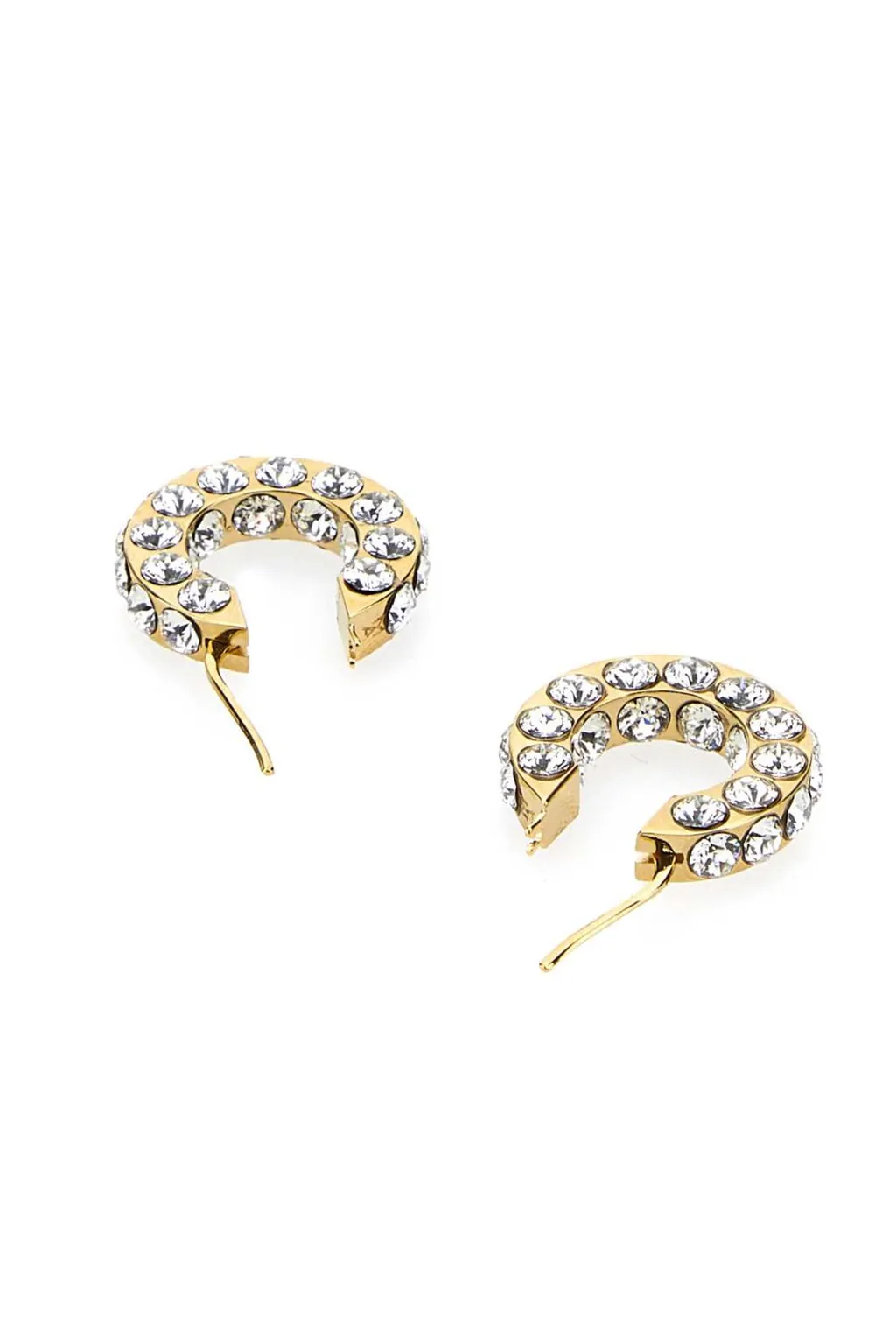 Amina Muaddi Jahleel Embellished Hoop Earrings