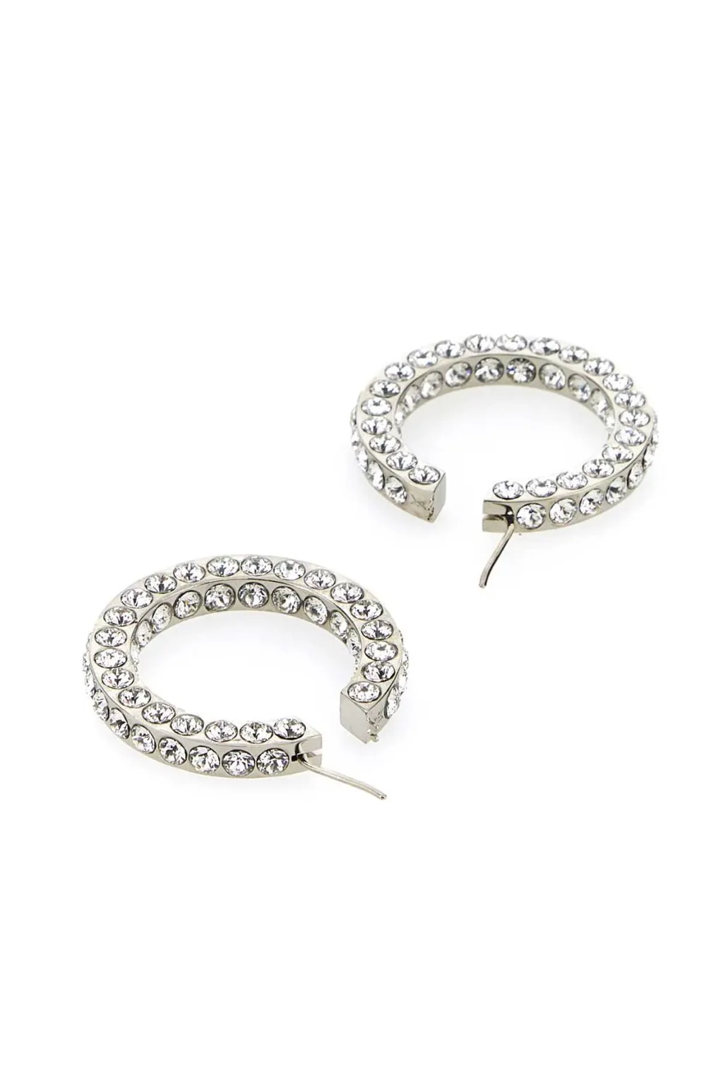 Amina Muaddi Jaheel Embellished Hoop Earrings