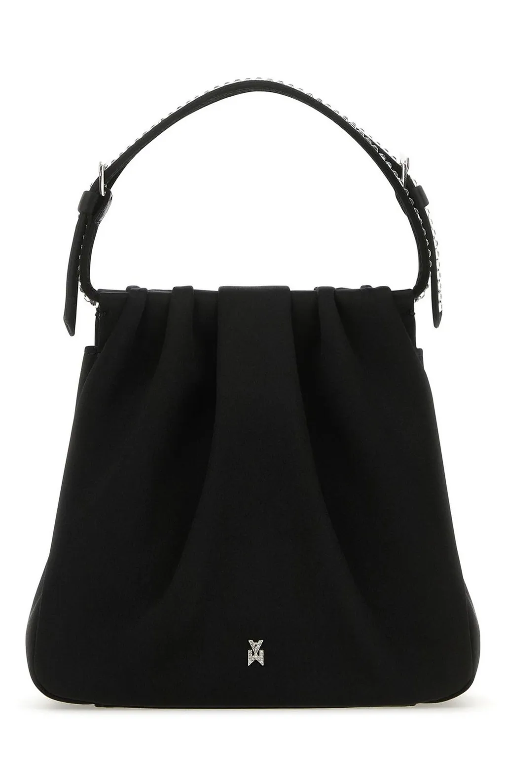 Amina Muaddi Vittoria Embellished Satin Tote Bag