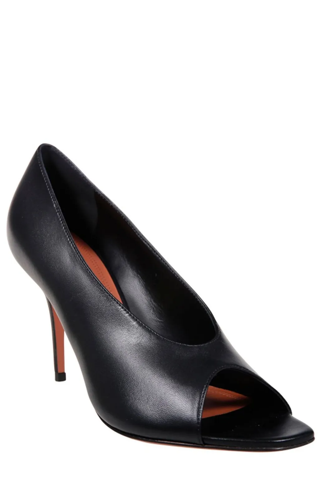 Amina Muaddi Julianne Peep Toe Pumps