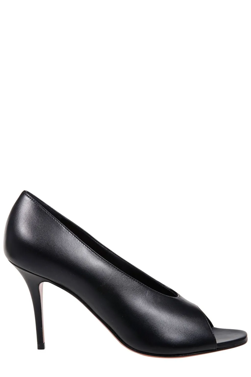Amina Muaddi Julianne Peep Toe Pumps