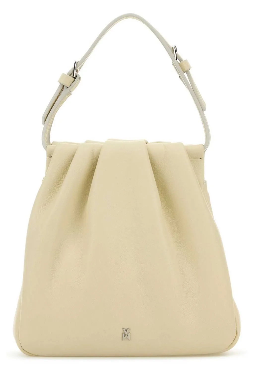 Amina Muaddi Vittoria Logo Printed Embellished Handle Bag