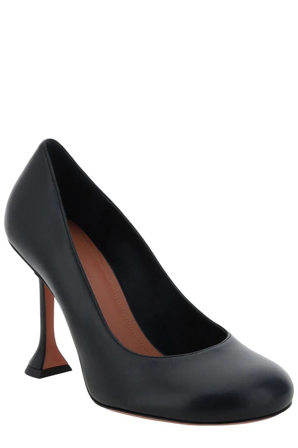Amina Muaddi Iris Round-Toe Pumps