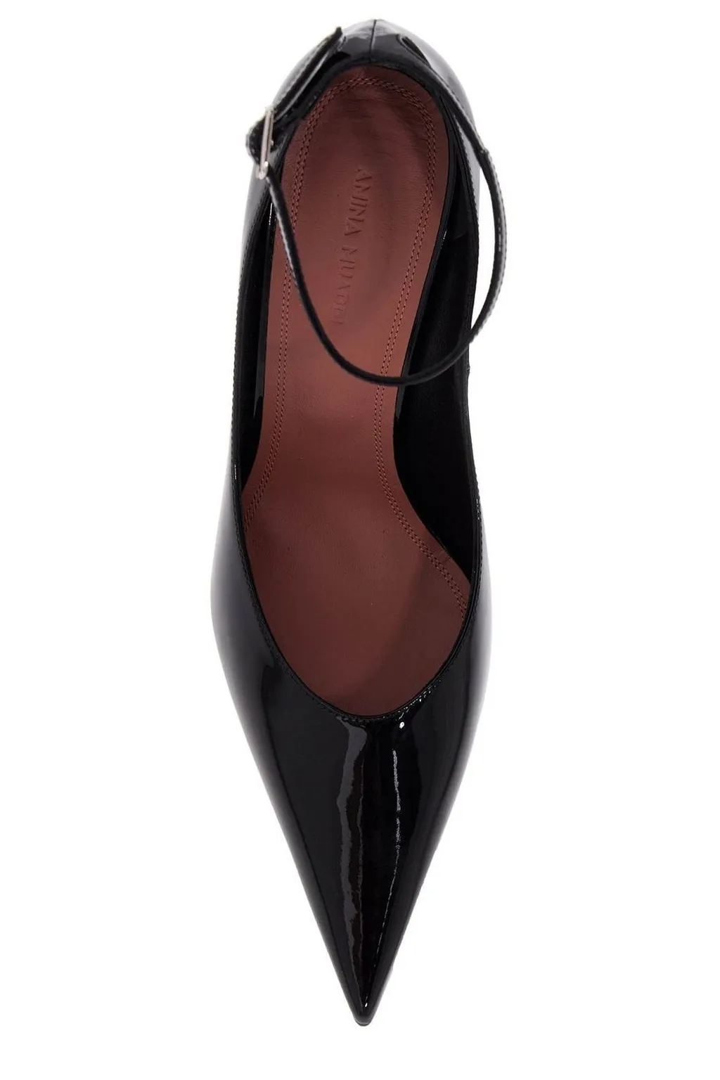 Amina Muaddi Anok Ankle Strap Pumps