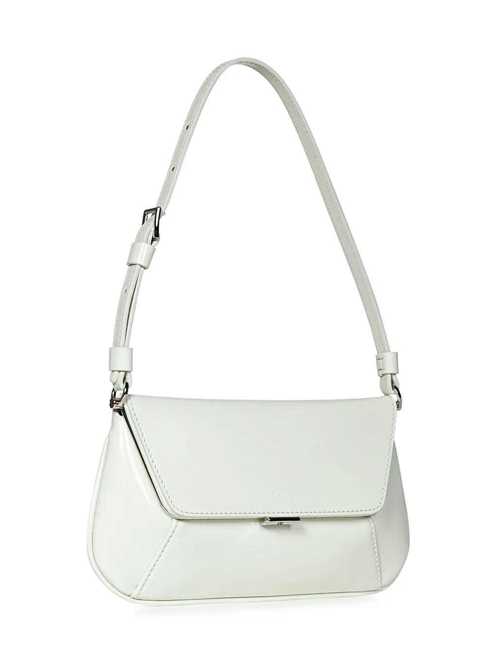 Amina Muaddi Logo-Debossed Shoulder Bag