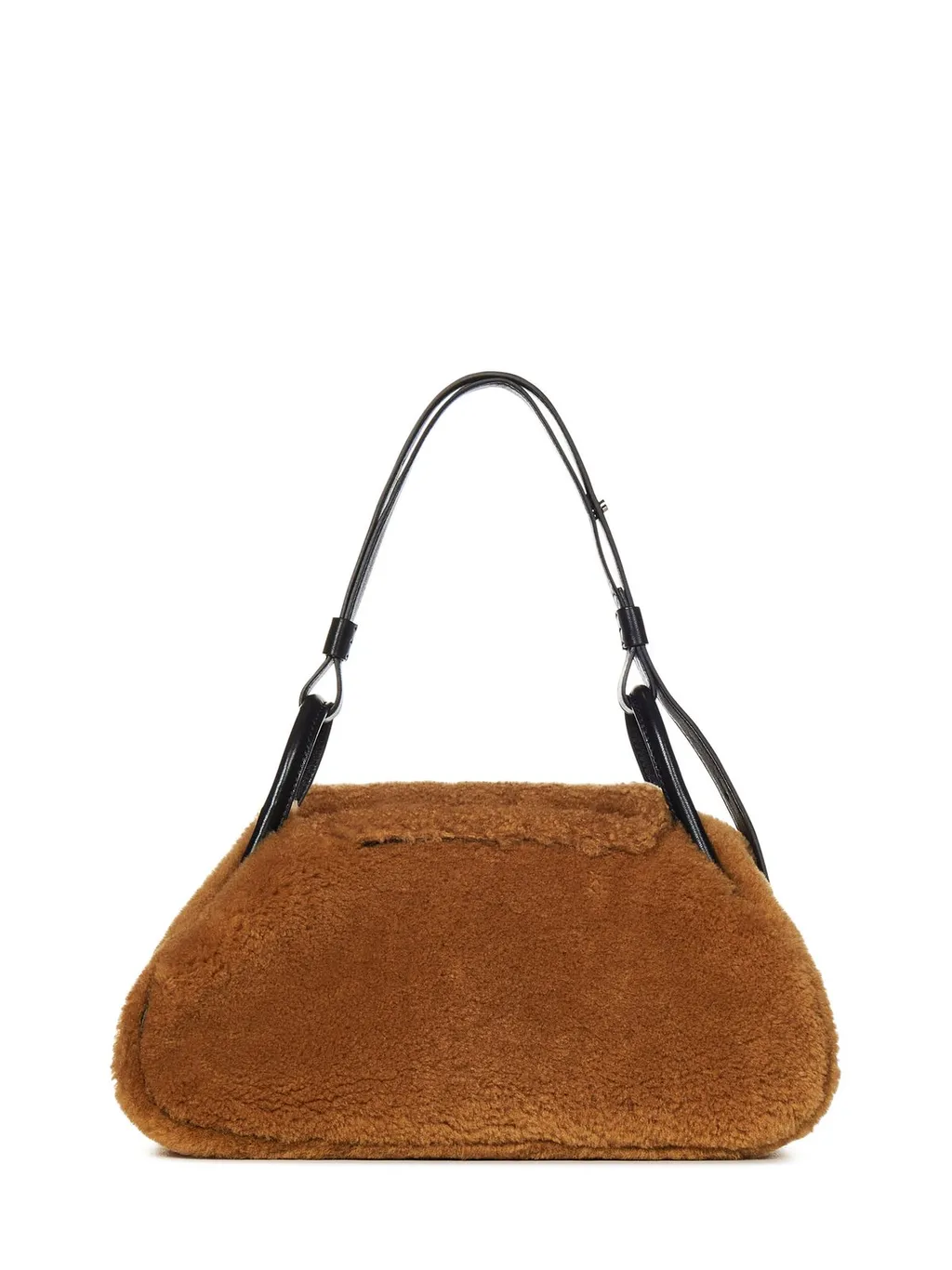 Amina Muaddi Gemini Foldover Top Shoulder Bag
