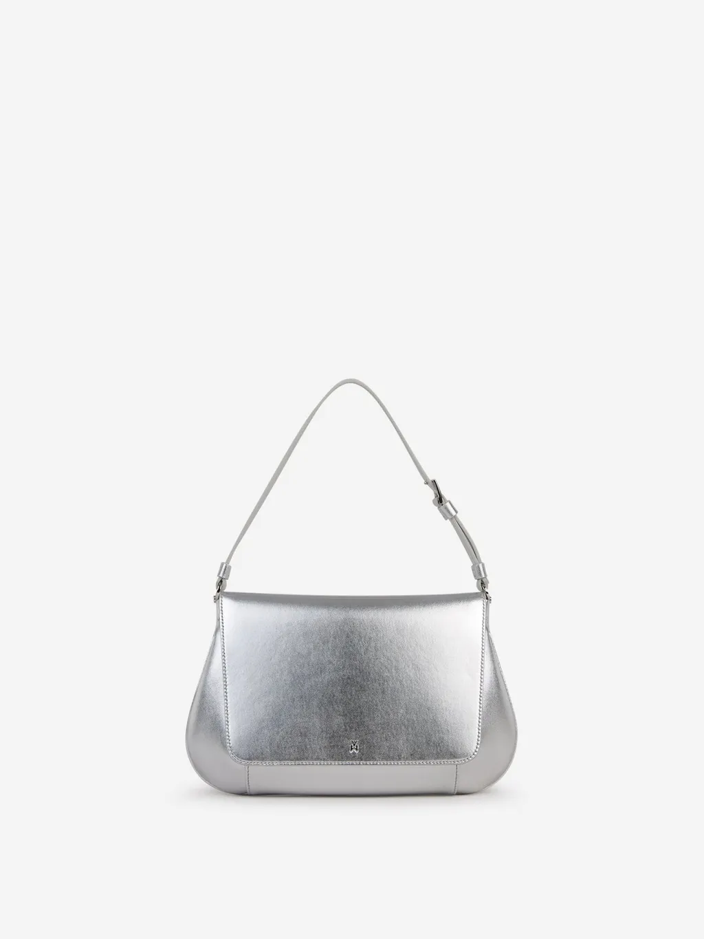 Amina Muaddi Metallic Shoulder Bag