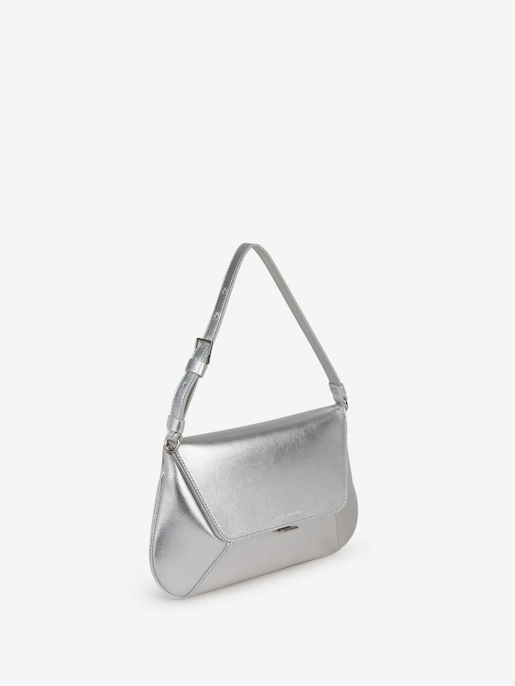 Amina Muaddi Metallic Shoulder Bag