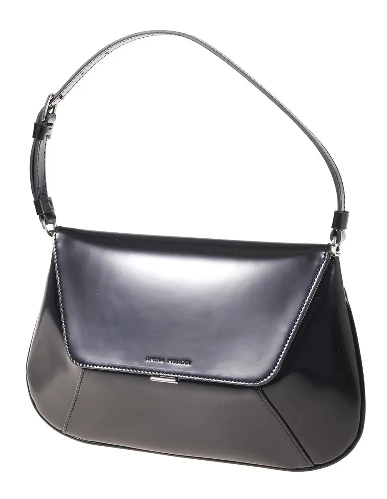 Amina Muaddi Ami Foldover Shoulder Bag