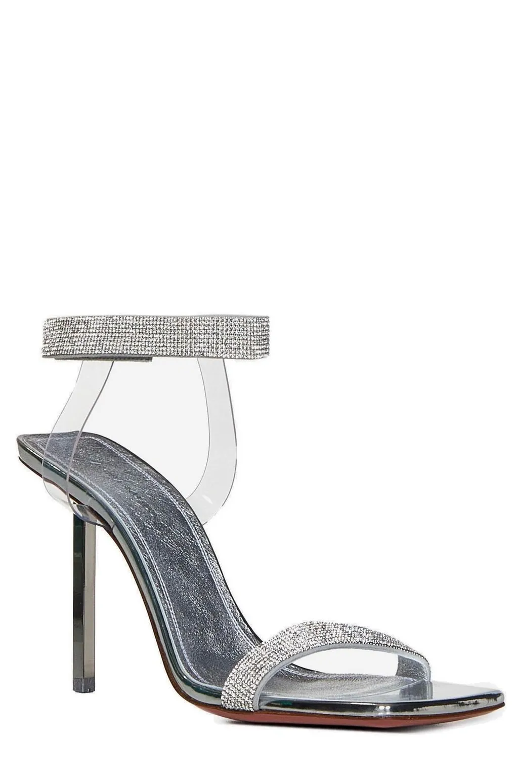 Amina Muaddi Rih Embellished Strap Heeled Sandals