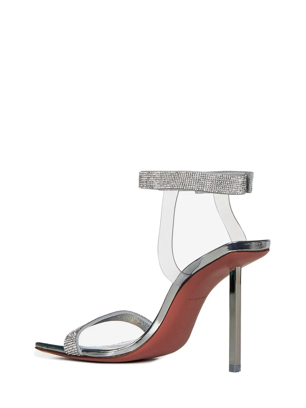 Amina Muaddi Rih Embellished Strap Heeled Sandals