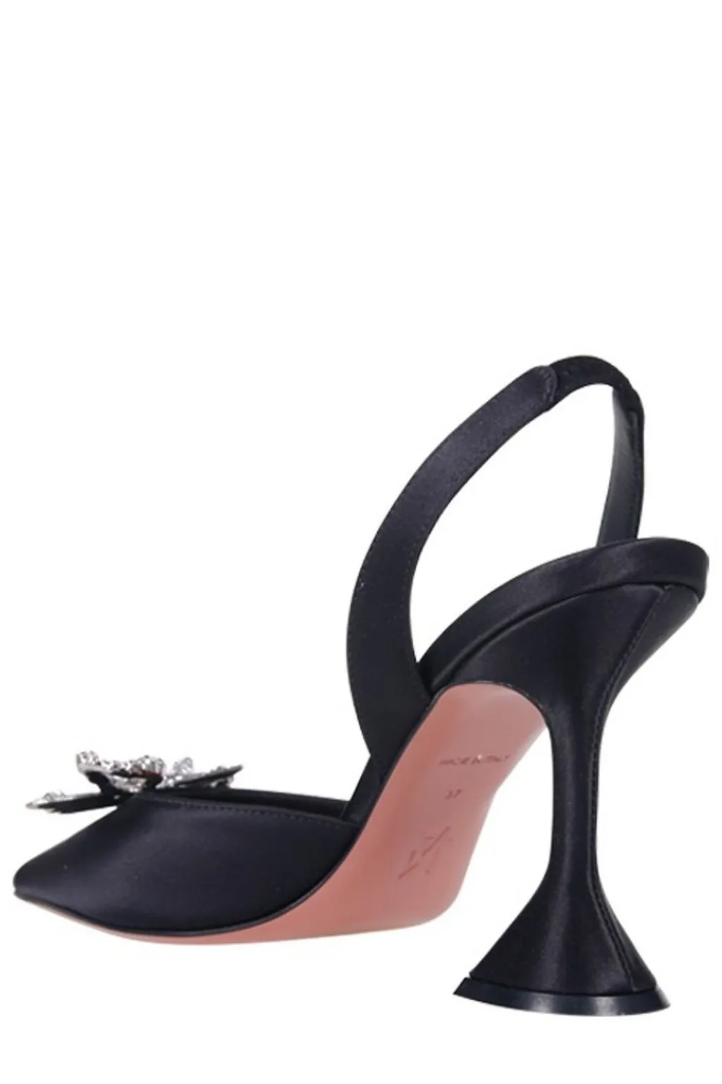 Amina Muaddi Rosie Pointed Toe Slingback Pumps