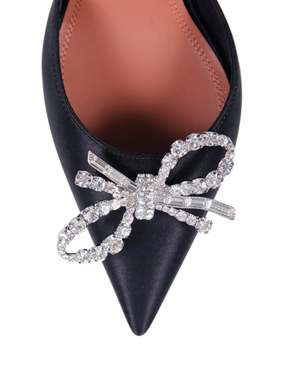 Amina Muaddi Rosie Pointed Toe Slingback Pumps