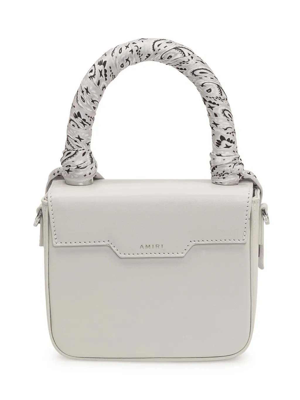 Amiri Bandana Scarf Logo Plaque Mini Tote Bag
