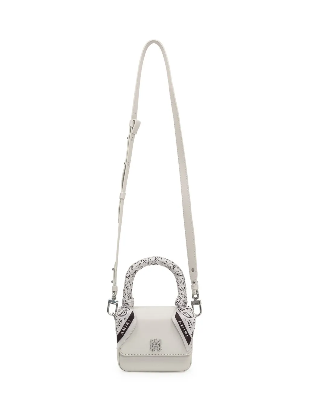 Amiri Bandana Scarf Logo Plaque Mini Tote Bag