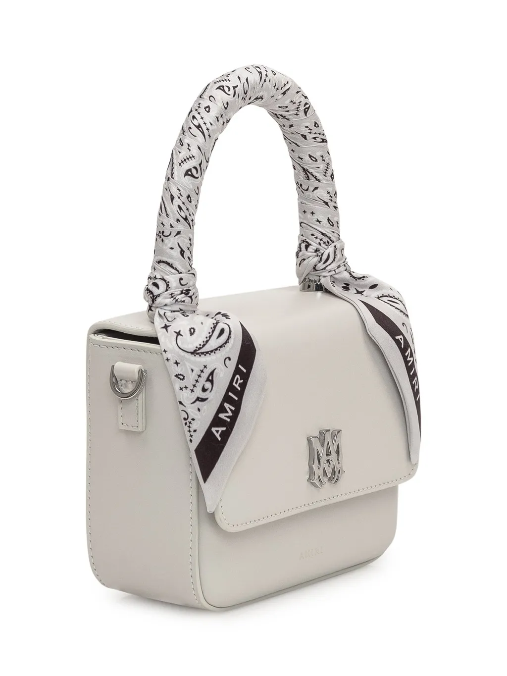 Amiri Bandana Scarf Logo Plaque Mini Tote Bag