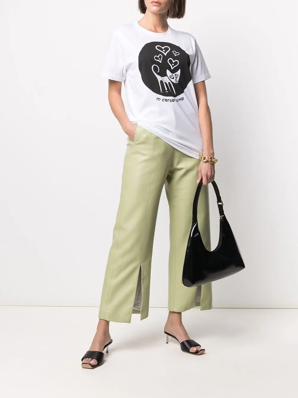10 Corso Como Cat Graphic T-Shirt