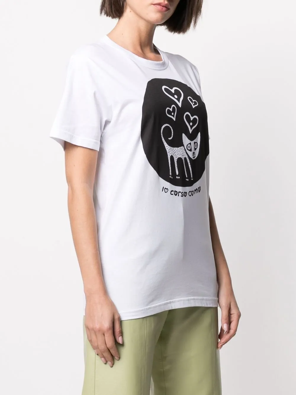 10 Corso Como Cat Graphic T-Shirt