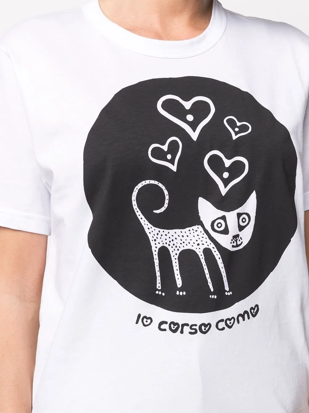 10 Corso Como Cat Graphic T-Shirt