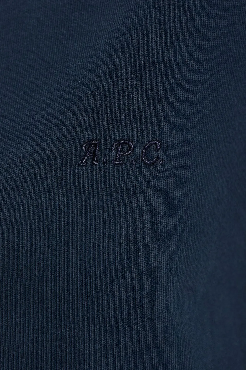 A.P.C. Crewneck Logo Embroidered T-Shirt